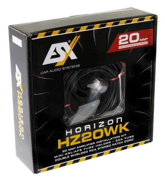 ESX HZ20WK Zestaw przewodów do montażu wzmacniacza Kable Okablowanie 20mm2