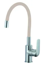 bateria-kuchenna-stojaca-hydroland-flex-bezowa-srebrny-elastyczna-wylewka