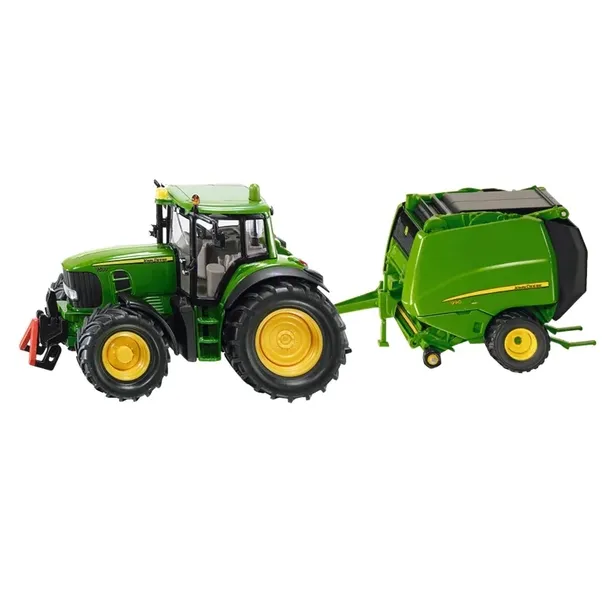 Ciągnik z prasą do bel Siku Super 1:87