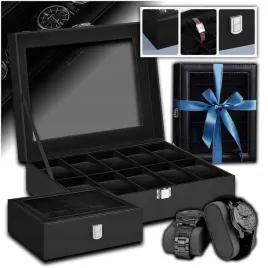 etui-na-zegarki-szkatulka-pudelko-elegancki-organizer-czarny-prezent-10-szt