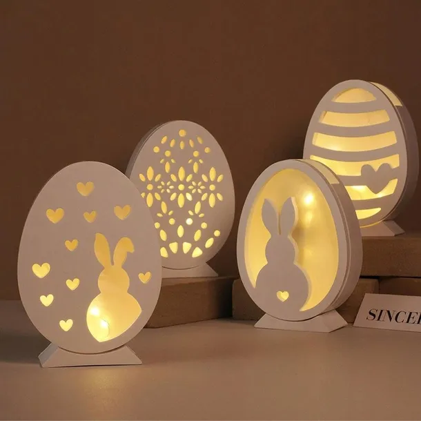 SILIKONOWE FOREMKI ŚWIECZNIK LAMPKA WIELKANOC PISANKI 4 SZTUKI żywica