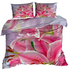 posciel-bawelna-satyna-160x200-cm-3d-kwiaty-lilie