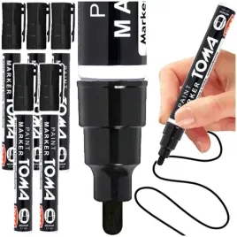 marker-olejowy-do-drewna-metalu-wodoodporny-czarny-toma-okragly-5-szt