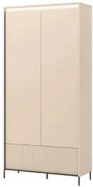 szafa-z-polkami-drazkiem-szuflada-101x210x40-cm-bez-czarny-trend-tg-02