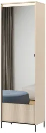 szafa-garderoba-waska-65x210x40-cm-lustro-szuflada-bez-czarny-trend-tg-01