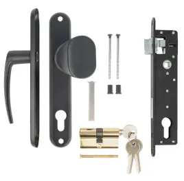 zestaw-komplet-do-furtki-zamek-pochwyt-klamka-wkladka-antracyt-ral7016