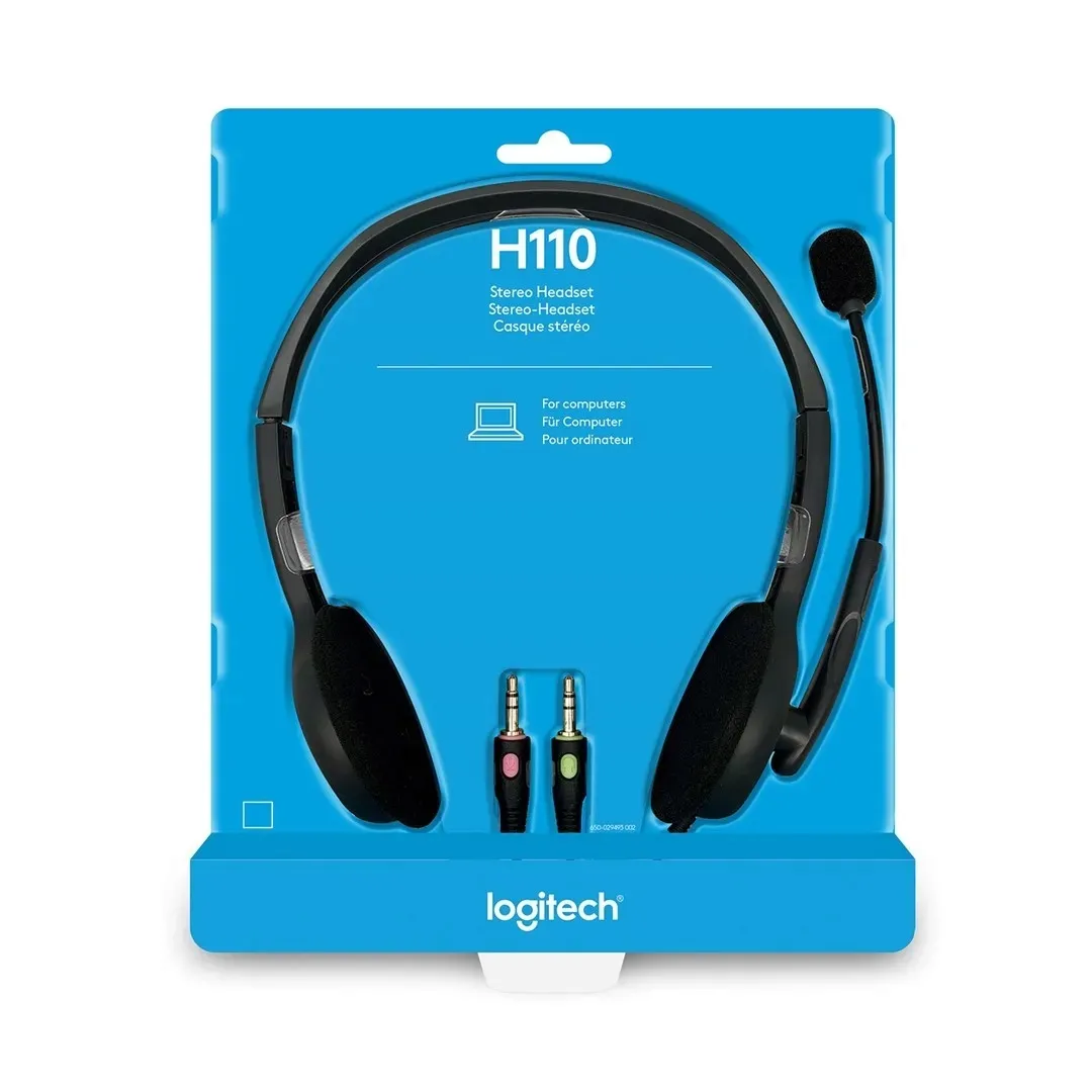 sluchawki-nauszne-logitech-h110-stan-nowy