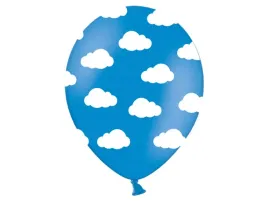 balony-urodzinowe-niebieskie-w-biale-chmurki-samolocik-urodziny-50szt