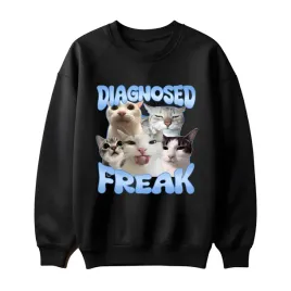 bluza-meska-czarna-bawelniana-diagnosed-freak-slodki-koci-team-rozmiar-s