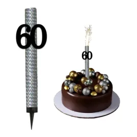 fontanna-raca-na-tort-swieczka-xl-topper-na-urodziny-60-lat-czarna-srebrna