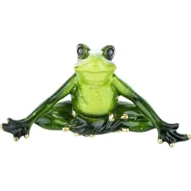 ozdobna-figurka-85-x-15-x-5-cm-zaba-w-pozycji-kwiat-lotosu