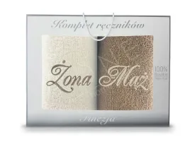 komplet-recznikow-zona-maz-50x90-prezent-slubny