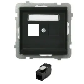ospel-sonata-gniazdo-1xrj45-kat-5e-utp-czarny-wtyk-czarny-metalik-diy