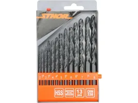 zestaw-13-wiertel-do-metalu-hss-2-8-mm-czernione-do-stali-din-338-sthor