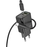 hoco-ladowarka-sieciowa-usb-a-typ-c-kabel-typ-c-do-lightning-pd-qc3-0-stan-nowy