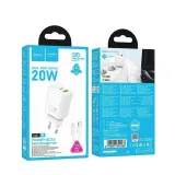 hoco-ladowarka-sieciowa-usb-a-typ-c-kabel-typ-c-do-lightning-pd-qc3-0