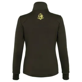 bluza-jezdziecka-damska-equestrian-queen-arianna-24aw-zasuwana-brazowa-xs