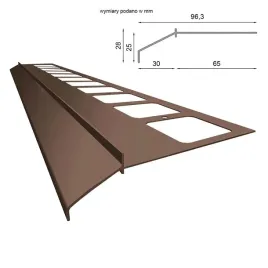 profil-okapowy-prosty-k100-200cm-renoplast-brazowy-8019