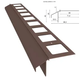 profil-okapowy-prosty-k100r-200cm-renoplast-brazowy-8019