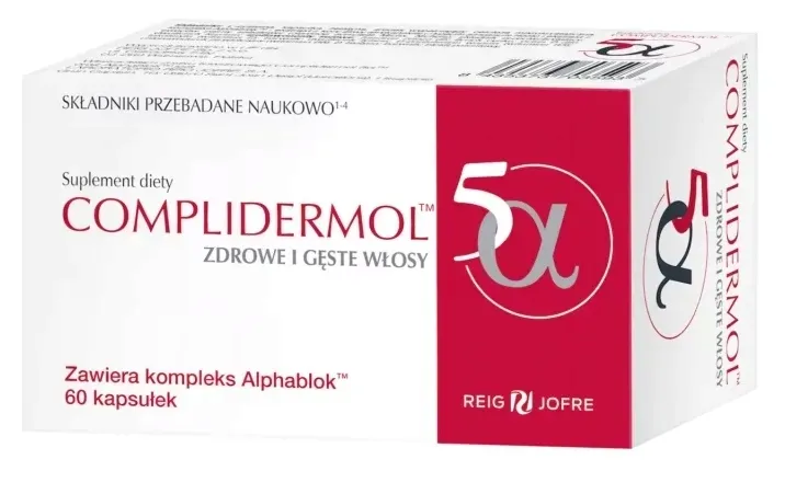 Complidermol 5alfa przeciw wypadaniu włosów 60 kapsułek