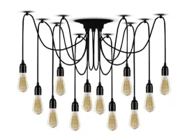 lampa-sufitowa-wiszaca-zyrandol-pajak-12-e27-black-spider-toolight