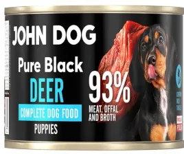 john-dog-puppy-or-pure-black-or-karma-mokra-dla-szczeniat-jelen-200g