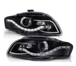 lampy-przednie-reflektory-audi-a4-b7-black-dayligh