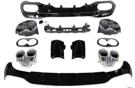 dyfuzor-mercedes-c118-koncowki-chrome-look-amg