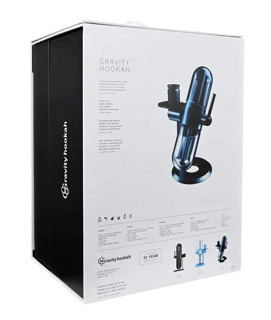 fajka-bongo-grawitacyjne-gravity-hookah-srebrna-silver-stan-nowy
