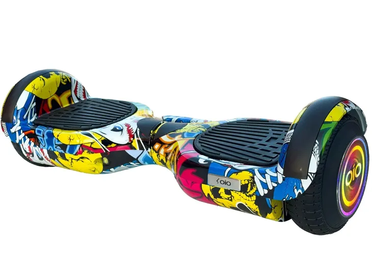 Deskorolka Elektryczna OIO 6,5" 400W Żółta Hip-Hop DLA CHŁOPCA bluetooth
