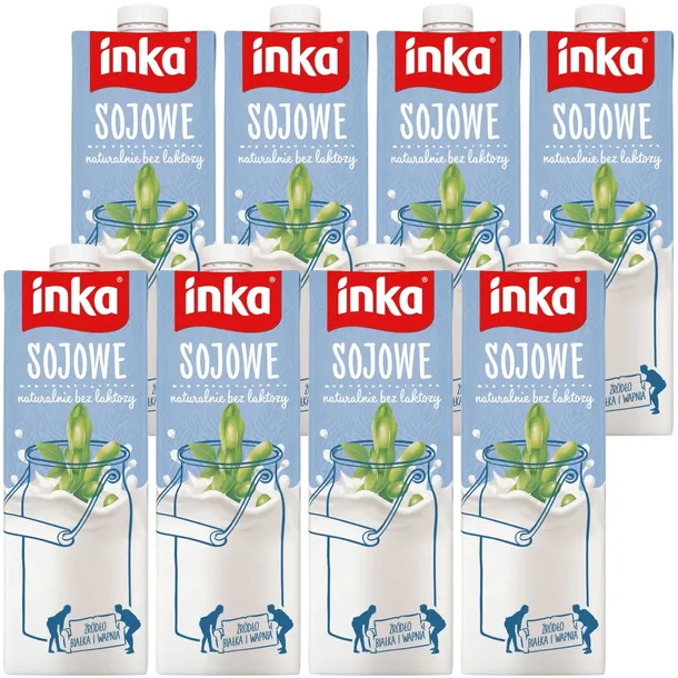 Inka napój sojowy z wapniem i witaminami roślinny bez laktozy 10x1L