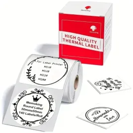 etykiety-termiczne-foliowe-biale-z-klejem-okragle-50x50mm-x140-phomemo-m110