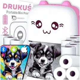 drukus-mini-drukarka-termiczna-kotek-do-zdjec-11-rolek-papieru-gratis