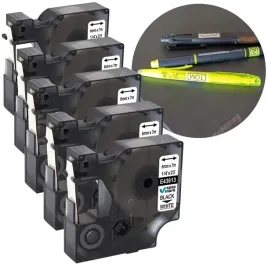 5-sztuk-tasma-do-dymo-d1-43613-6mm-7m-biala-czarny-lm160-lm280