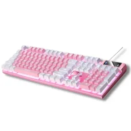 klawiatura-gamingowa-usb-przewodowa-podswietlana-dla-graczy-rozowa-led