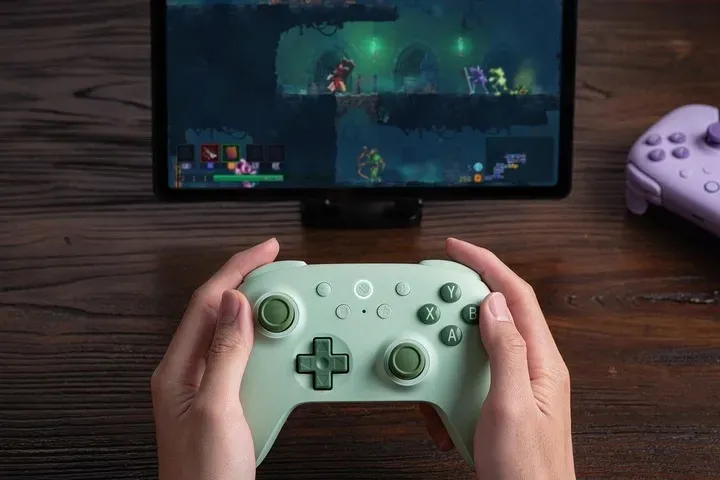 pad-bezprzewodowy-8bitdo-ultimate-2c-green-hall-effect-2-4g-bt-android-pc-stan-nowy-marka-inna