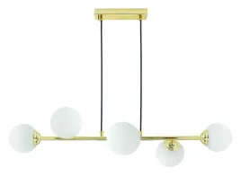 lampa-wiszaca-plafon-zloty-biale-mleczne-szklane-kule-nowoczesny-6xe27-90cm
