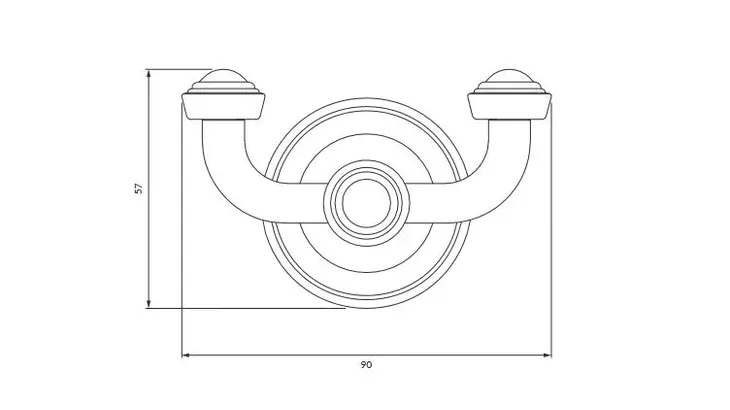 art-line-haczyk-podwojny-chrom-polysk-wysokosc-60-mm
