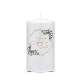 komunia-swieca-swieczka-dekoracja-stolu-na-komunie-listki-zielone-12cm-mat