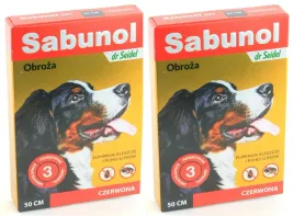 sabunol-obroza-przeciw-pchlom-kleszczom-dla-psa-czerwona-2x50cm