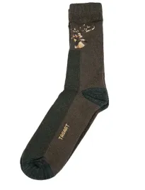 skarpety-unisex-z-welny-merino-pro-line-deer-z-dodatkiem-kevlaru-w-brazowym