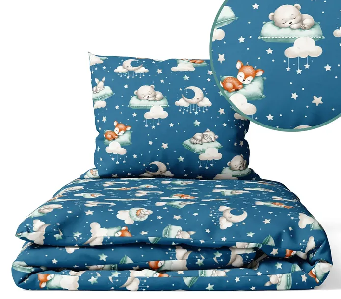 POŚCIEL DO ŁÓŻECZKA 120x60 DZIECIĘCA NIEMOWLĘCA 120x90 2 EL. PRODUKT POLSKI