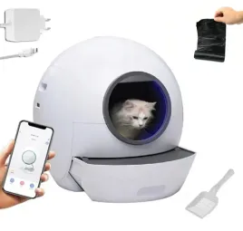 kuweta-dla-kota-samoczyszczaca-smart-wi-fi-30-woreczkow-lopatka-f049