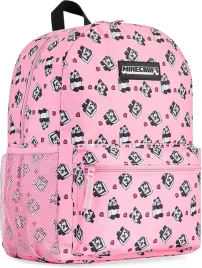 plecak-szkolny-jednokomorowy-minecraft-rozowy