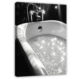 obraz-do-lazienki-toalety-wc-czarny-srebrny-nowoczesny-na-plotnie-60x40