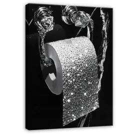 obraz-do-lazienki-toalety-wc-srebrny-czarny-nowoczesny-na-plotnie-60x40