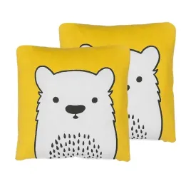 2-bawelniane-poduszki-dla-dzieci-mis-45-x-45-cm-zolte-waranasi-lumarko