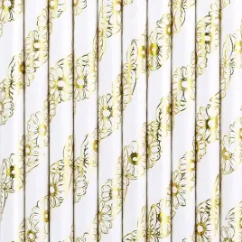 slomki-papierowe-do-picia-rurki-biale-w-zlote-kwiaty-slub-metaliczne-10szt