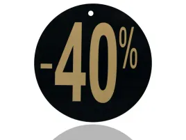 etykieta-okragla-kolko-fi-24-cm-40percent-tablica-cena-czarno-zlota-foliowana