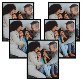 5x-rama-40x50-cm-czarny-lakier-tloczenie-plexi